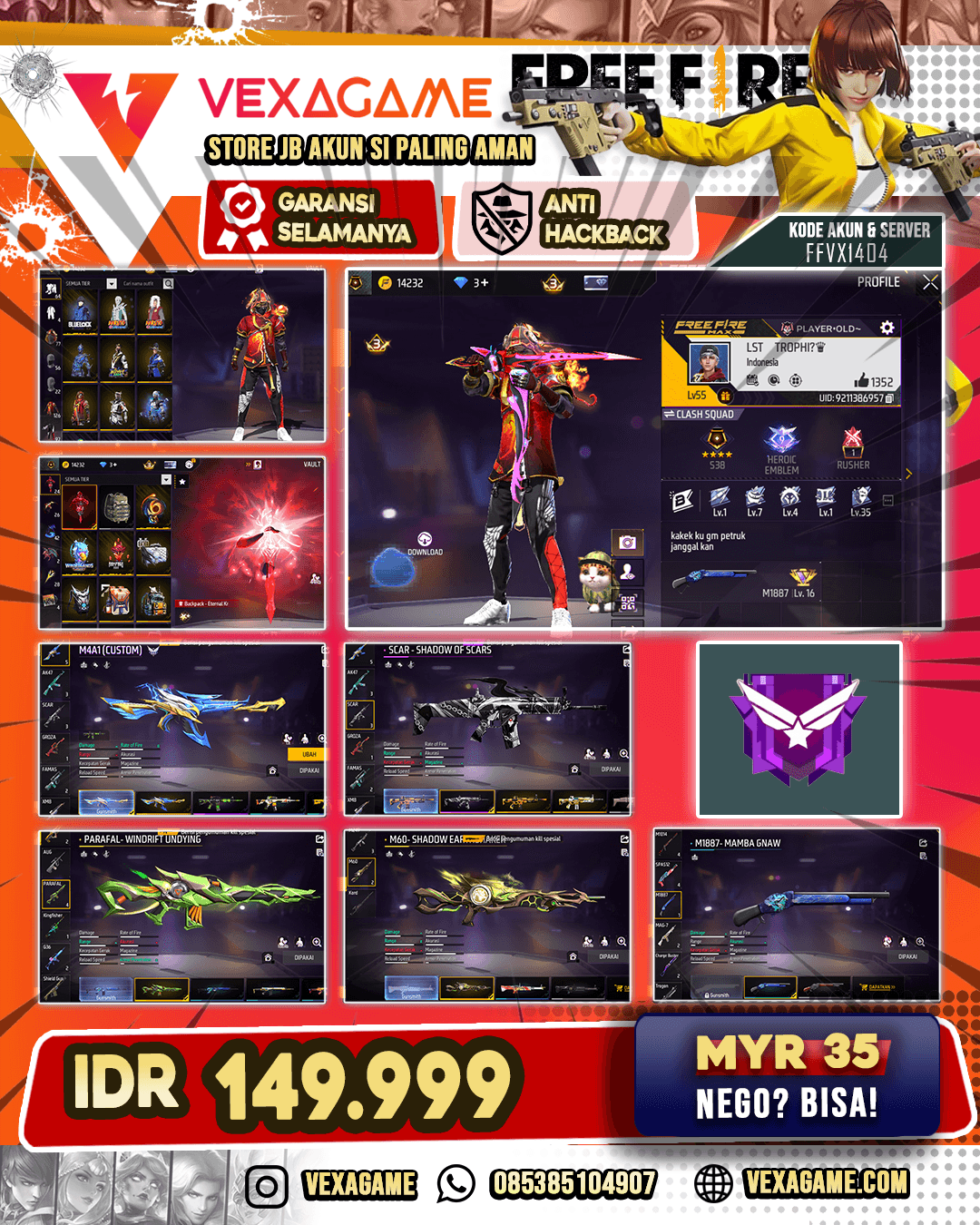 1 EVO TINJU MAX | SG MAMBA | Bundle Blue Lock