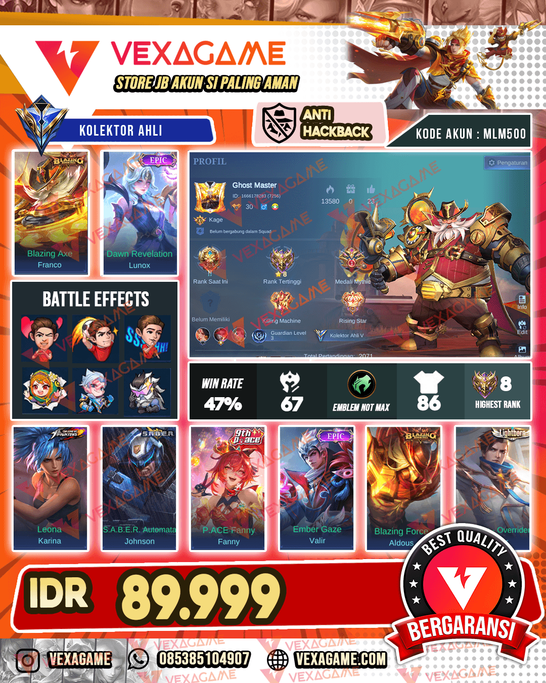Franco Blazing | Lunox Epic