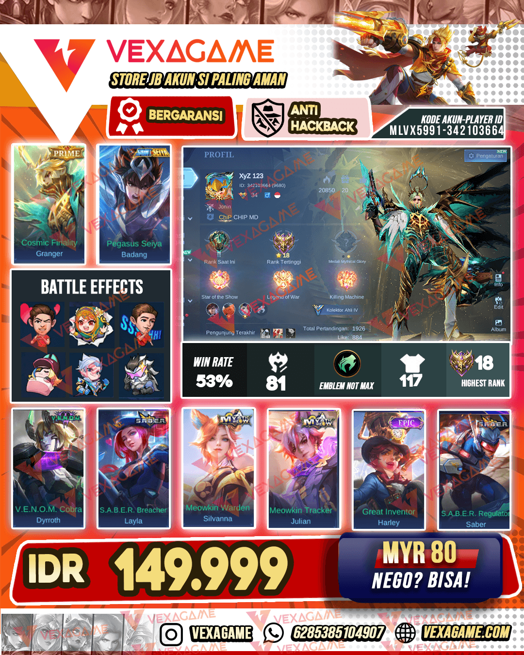 Granger Prime | Badang Saint Seiya