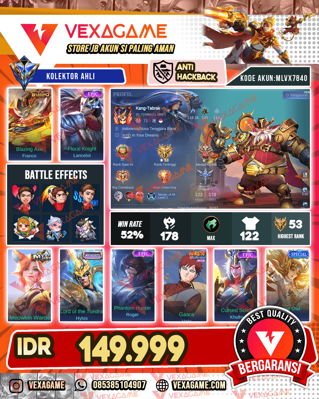 Franco Blazing | Lancelot Epic