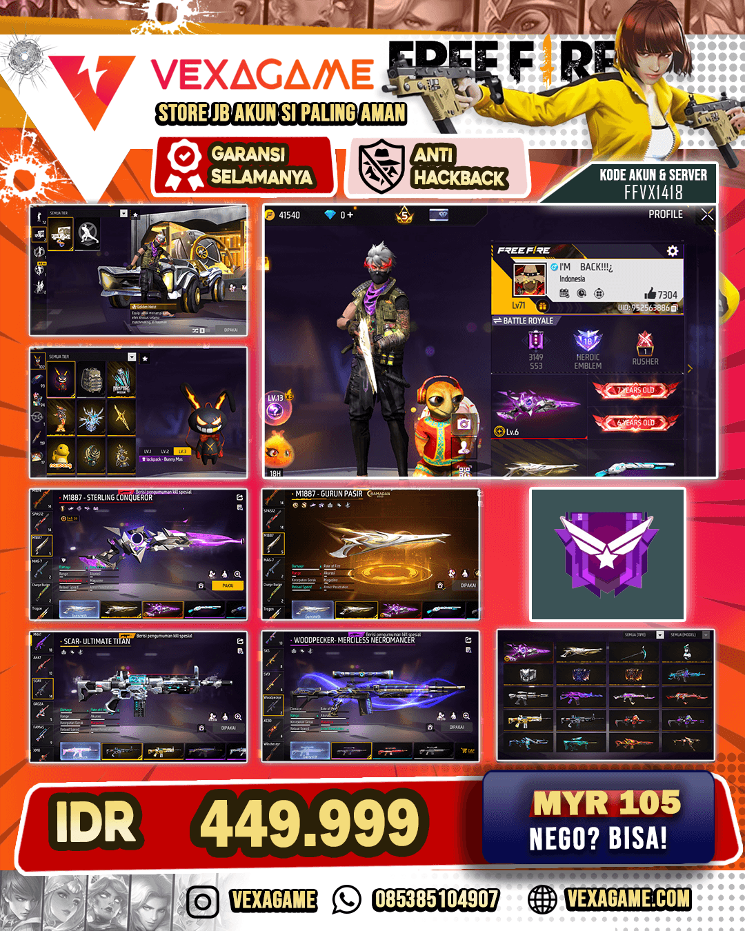 Elite Pass Season 5 | Elite Pass Season 21 | Akun Old