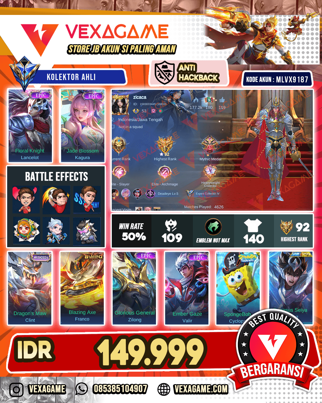 Lancelot Epic | Kagura Epic