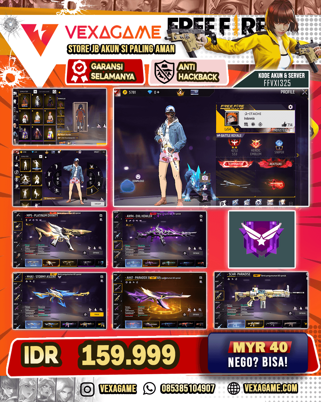 2 EVO | AK47 PARADOK | M4A1 STORMY | TINJU ON | VAULT OTW 150
