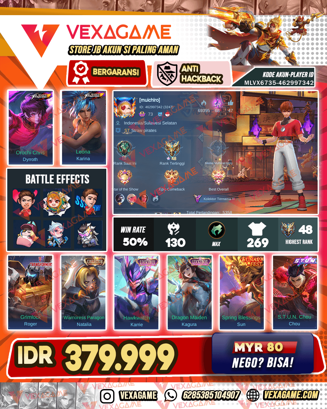 Dyrroth KOF | 2 Luckybox | Chou Stun