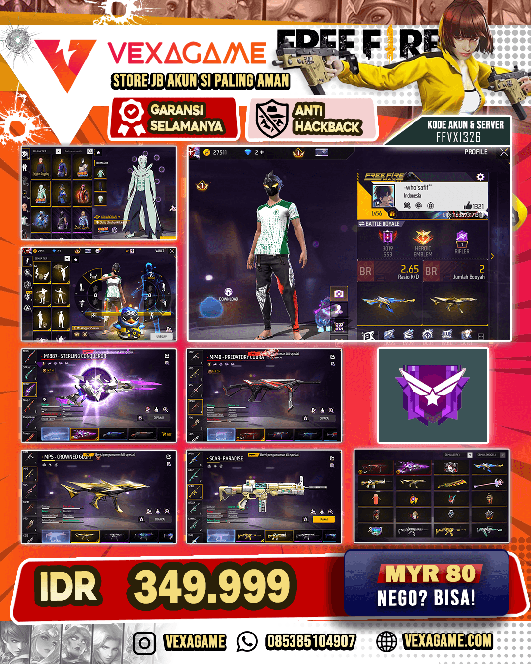 EVO SG MAX | EVO MP40 | M4A1 STORMY ASCENT | BUNDLE JJK | VAULT 120