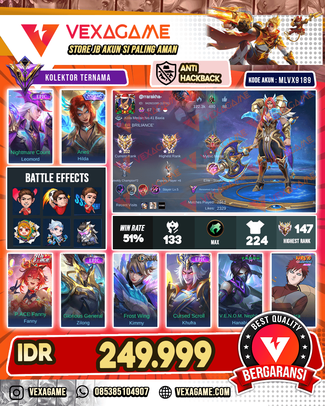 HIlda Zodiac | Leomord Epic | Ex Immo