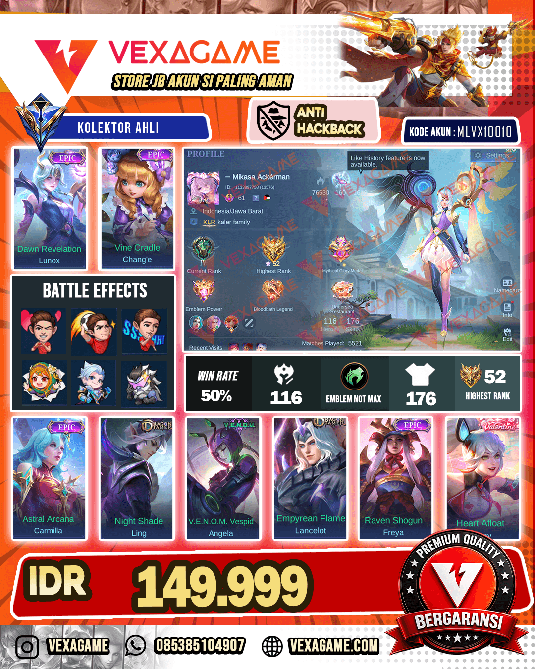 Lunox Epic x Change Epic