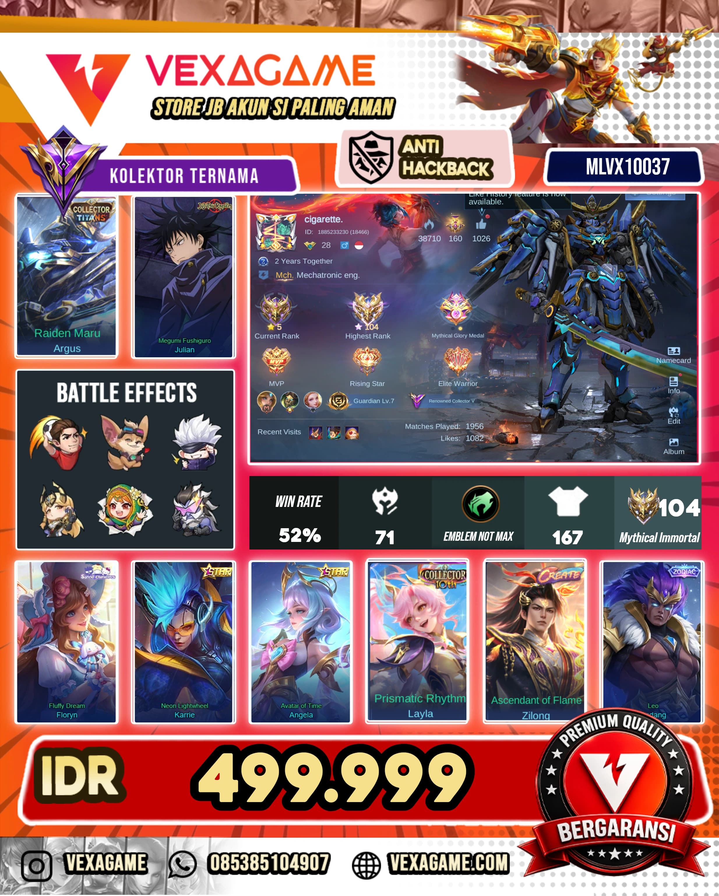 Argus Collector | Julian JJK | 2 Annualstars | Ex Immo