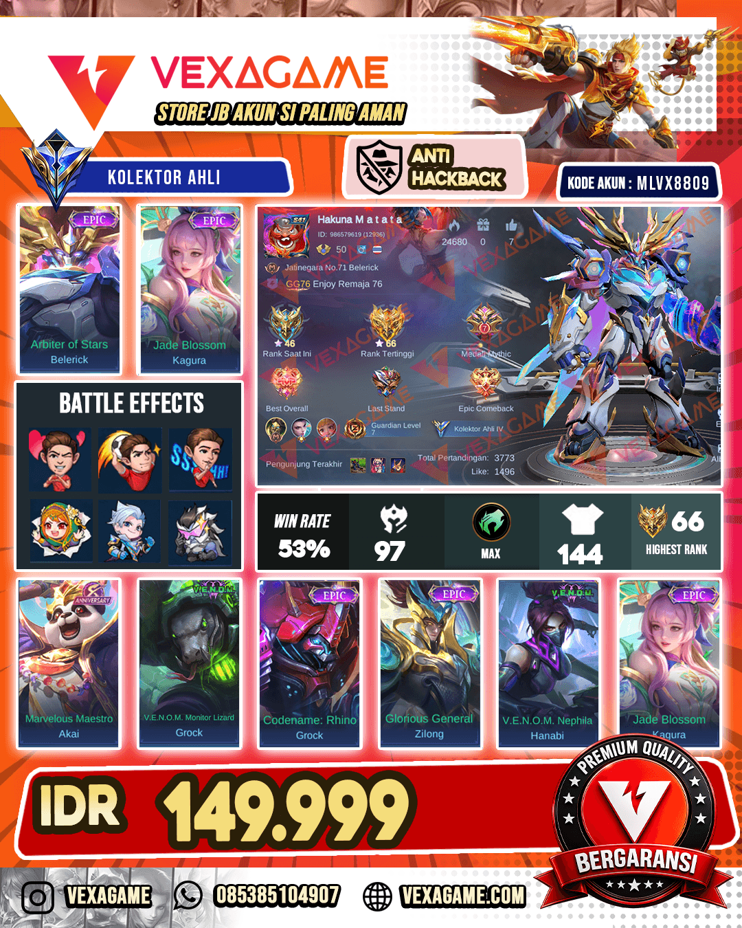 Belerick Epic X Kagura Epic
