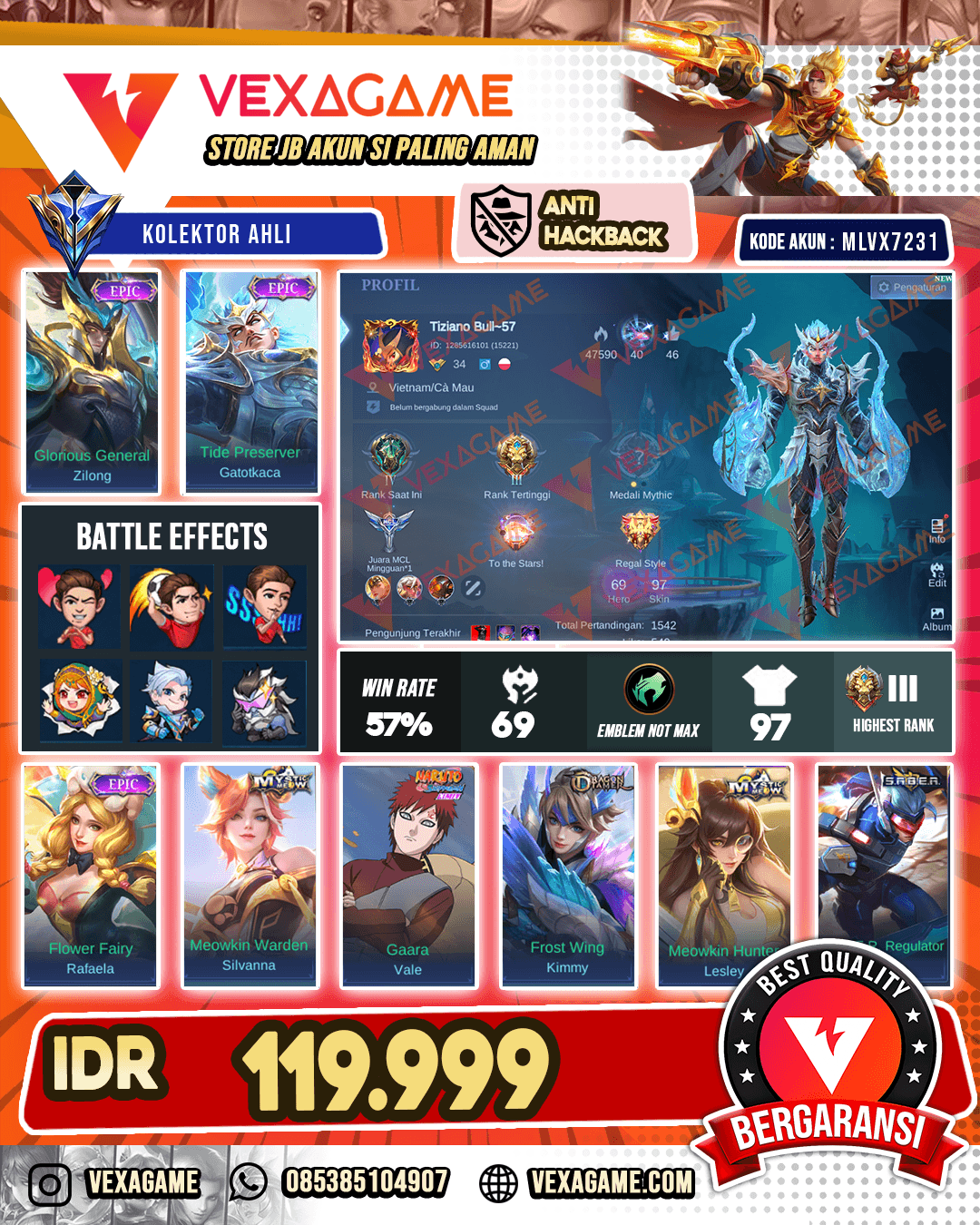 Gatot Epic | Zilong Epic