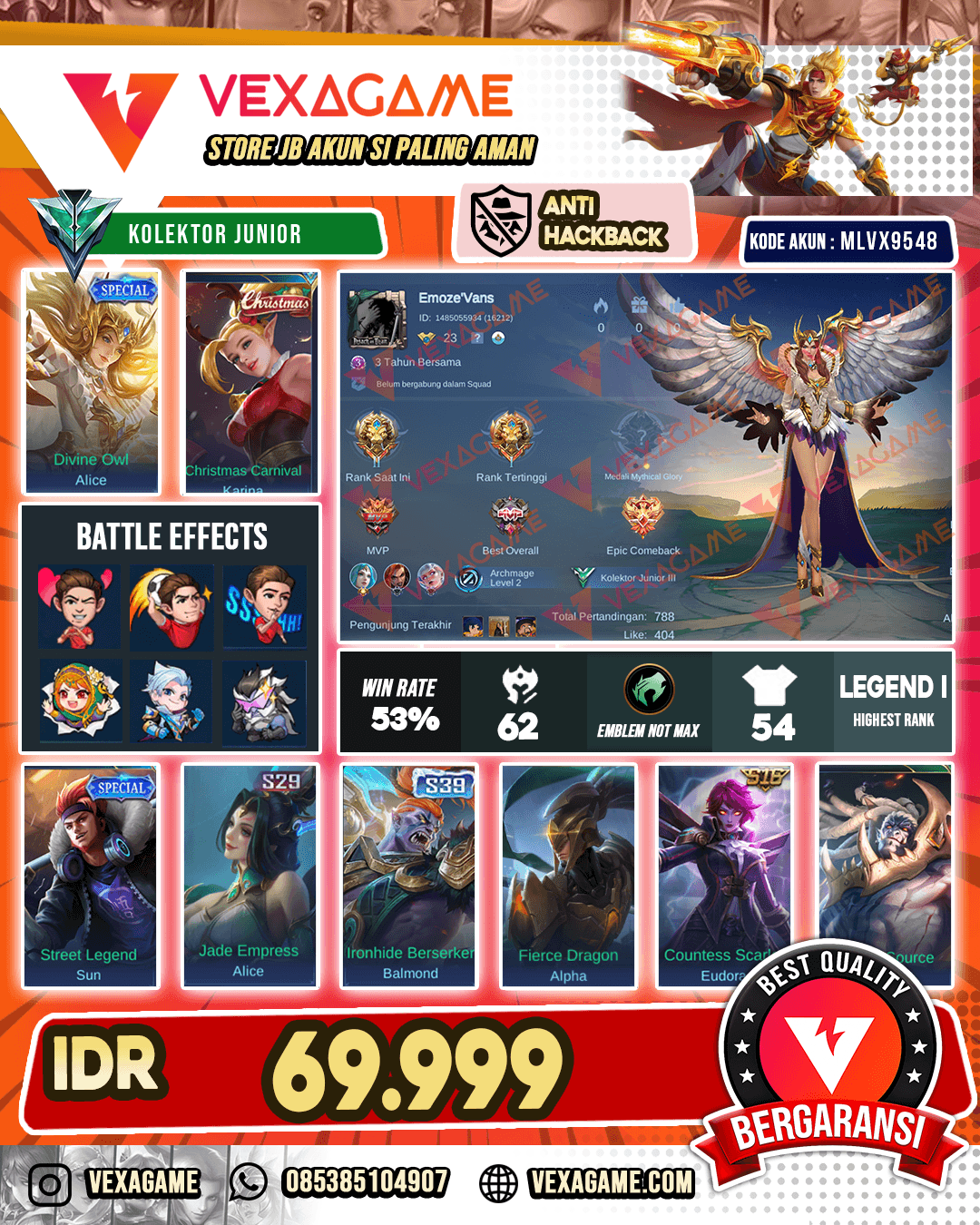 Akun Murah | Alice Special | Karina Chrismas