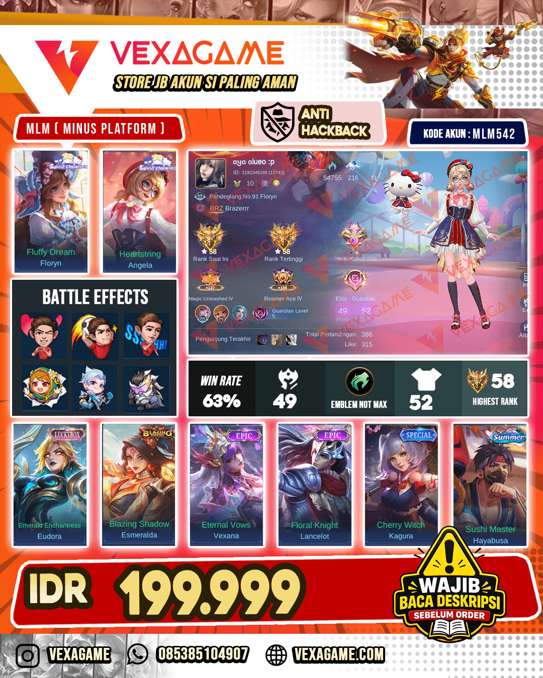 Angela Sanrio | Floryn Sanrio | Eudora Luckybox