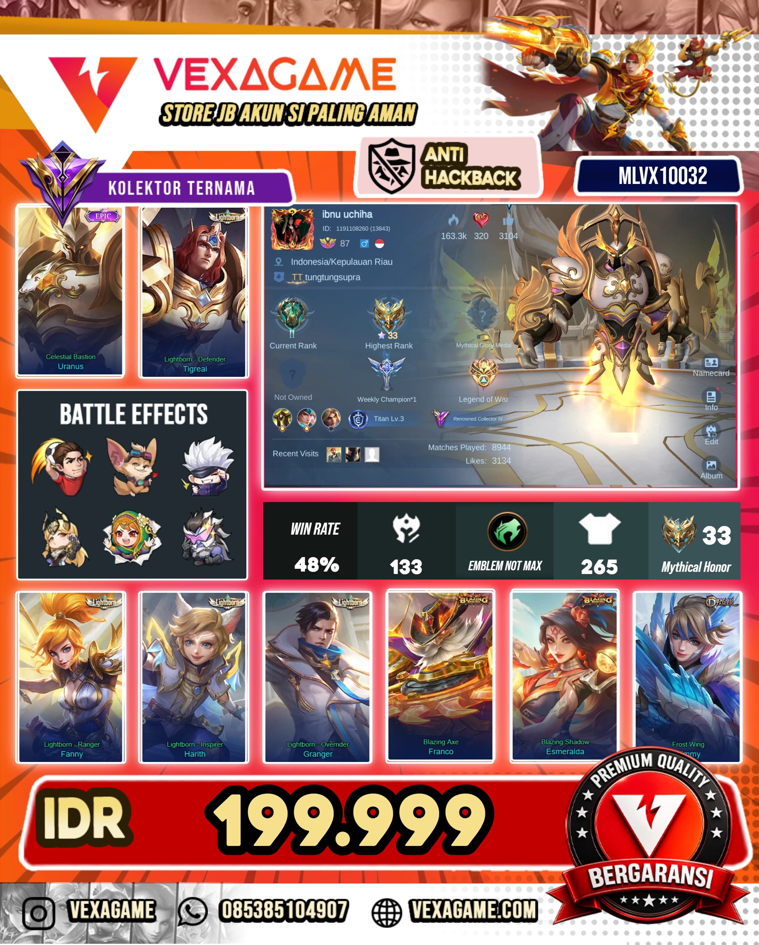 Uranus Epic | Tigreal Lightborn