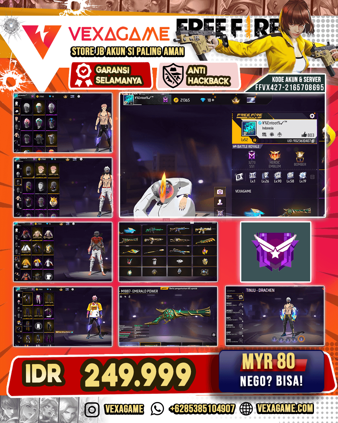 EVO 1 | SG TEROMPET | TINJU MAX | VAULT 89