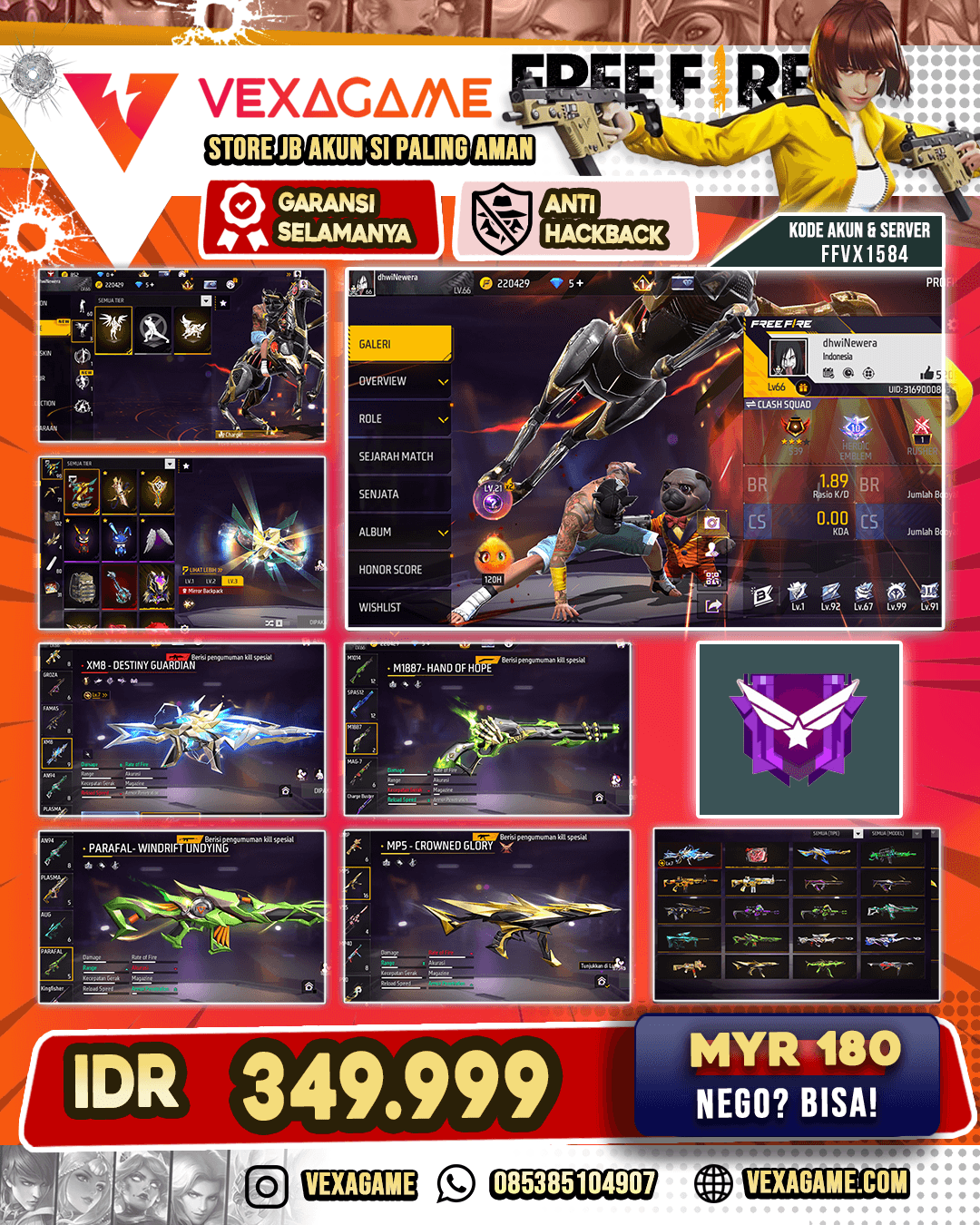 1 Evo MAX | SG 2 Rasa | Vault OTW 350