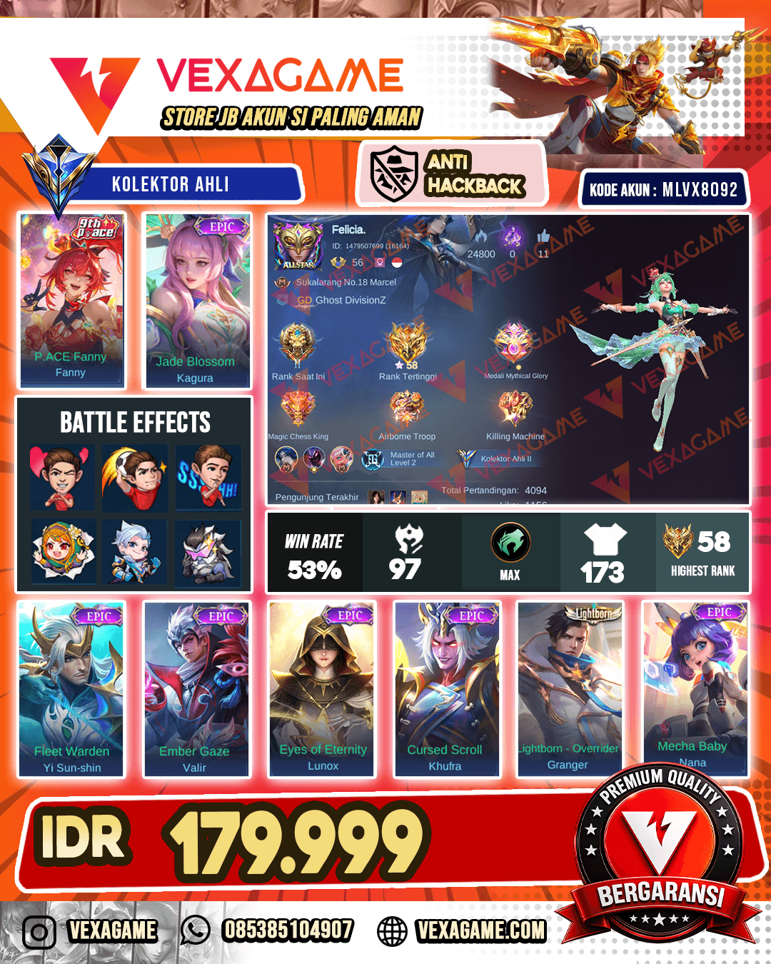 Fanny P Ace X Kagura Epic