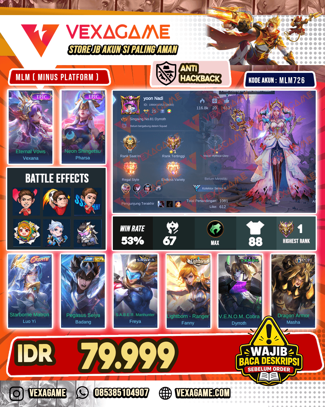 Vexana Epic | Pharsa Epic