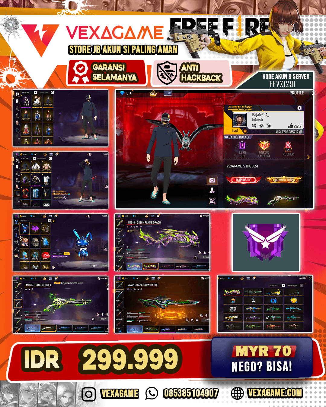 EVO SG PANJANG OTW MAX | SG LUMUT X TRIO BIRU | AWM BAMBO | ANIMASI KILL ON | ANIMASI LOBBY ON | VAULT 200+