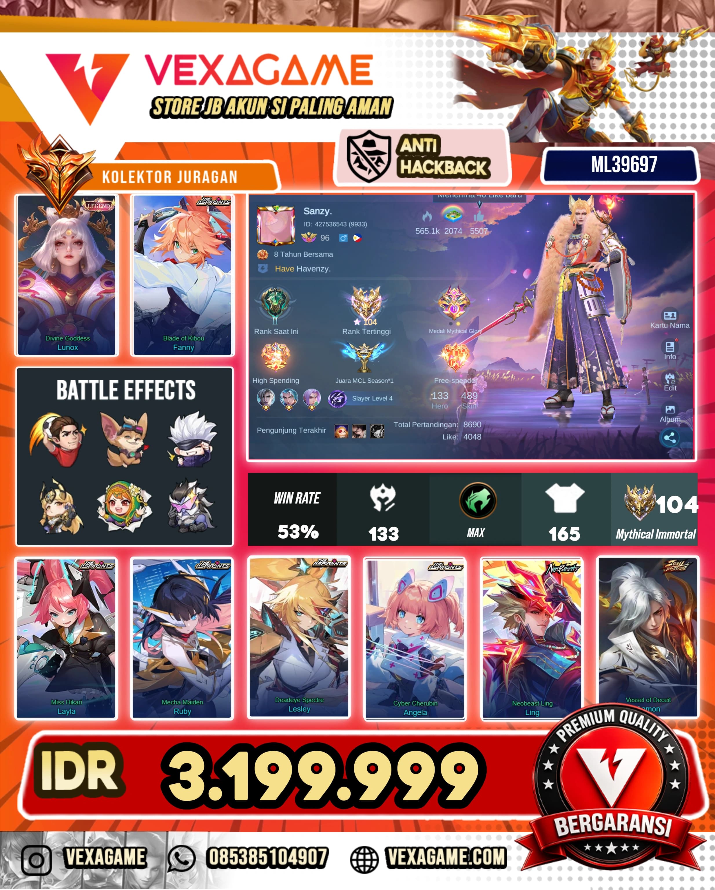 Lunox Legend | 20 Grand | 15 Exquisite