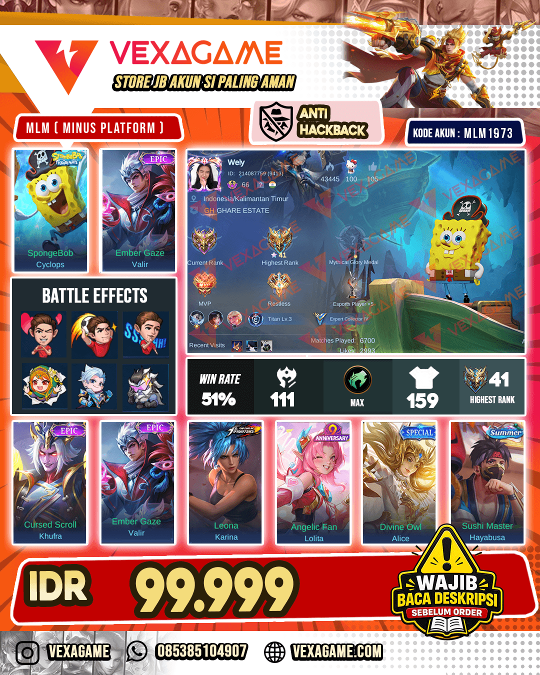Cyclops Spongebob X Valir Epic