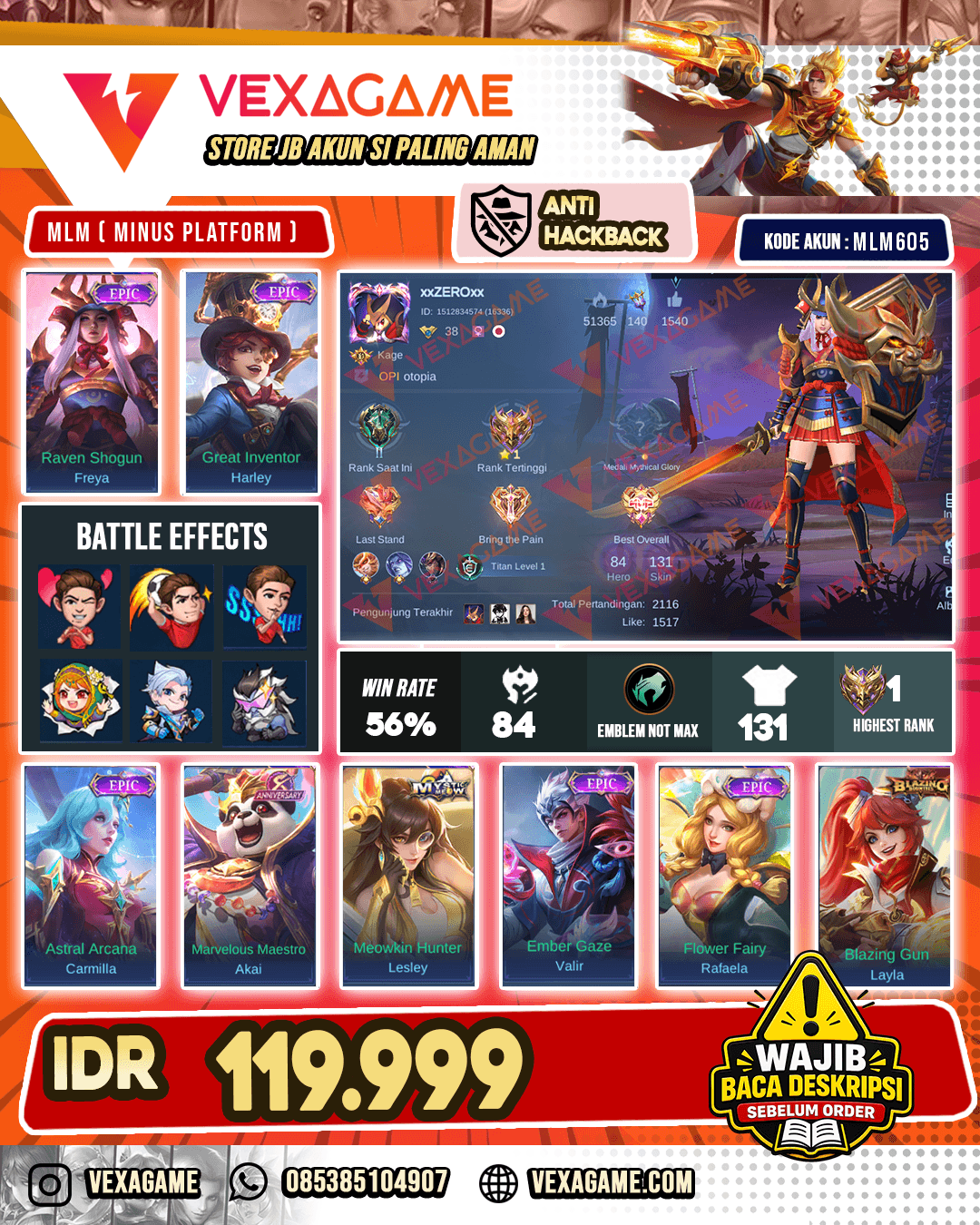 Freya Epic X Harley Epic