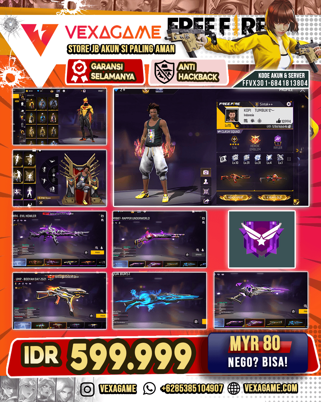 Vault Gagah 500 ++ | SG 6 Rasa EVO 3