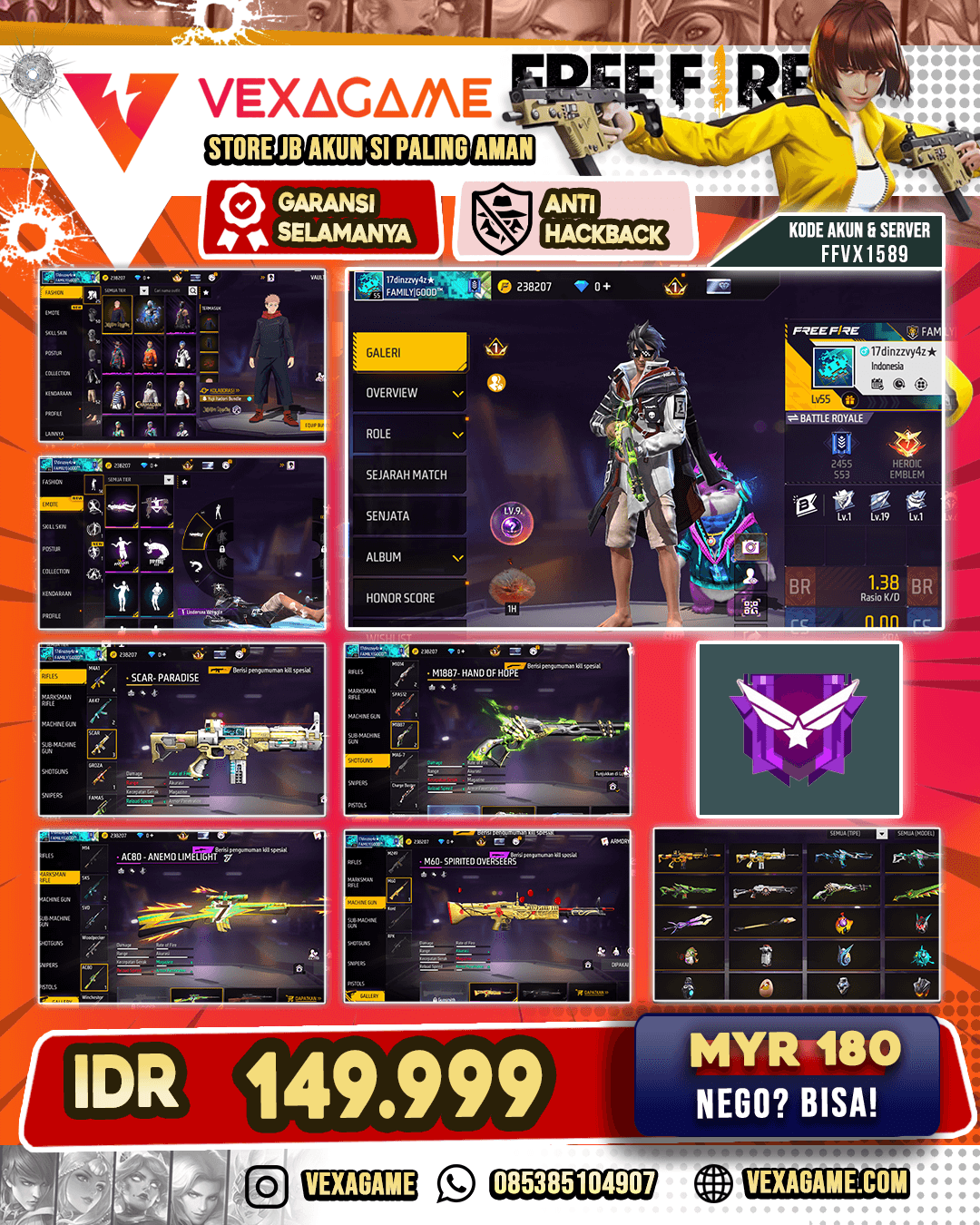 Bundle JJK | Sg 2 Rasa | Vault 60++