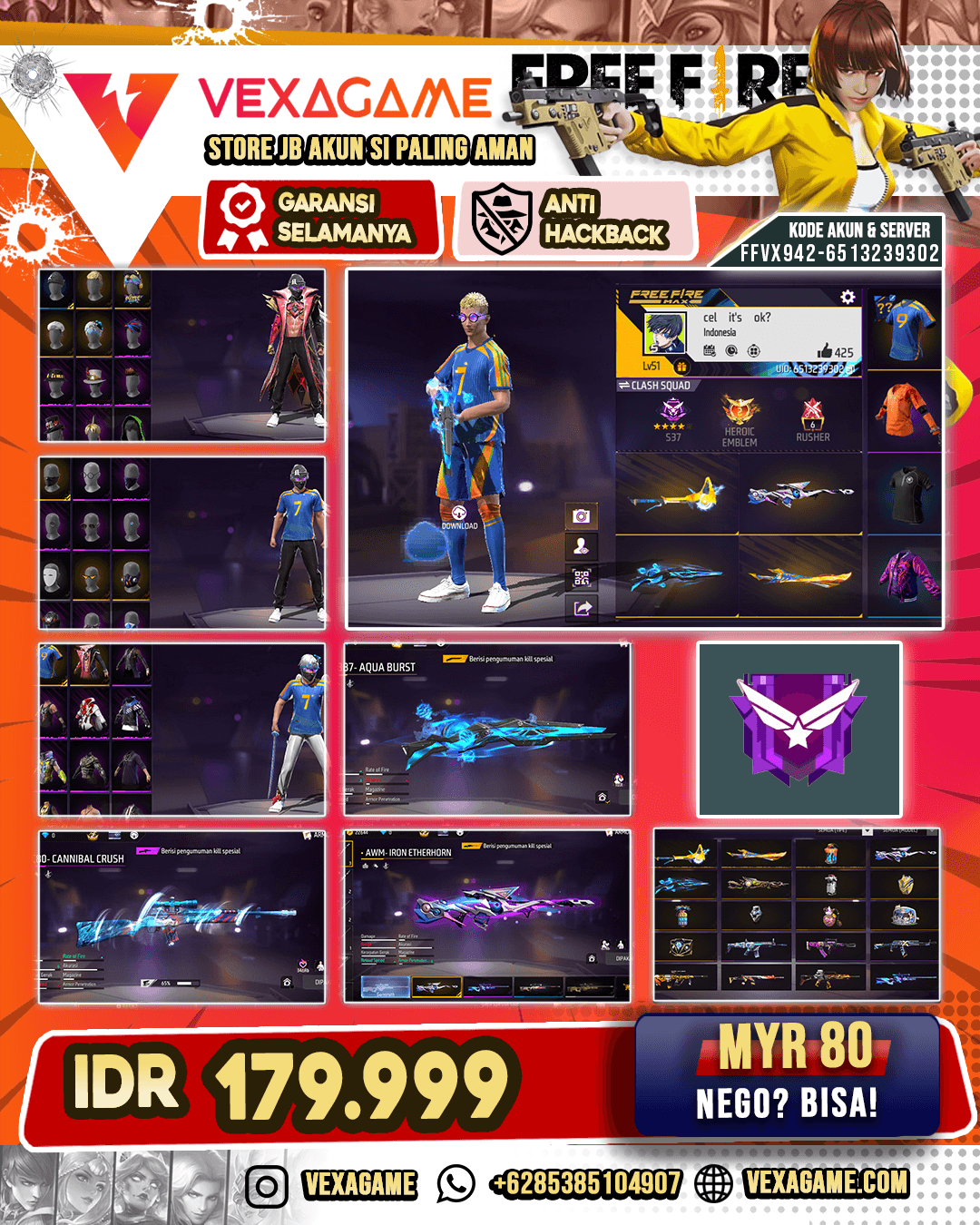 M1887 AQUA BURST | M1014 RAVE SKATER | VAULT 50++
