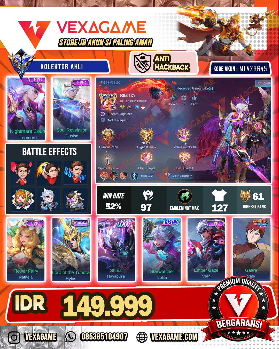 Leomord Epic | Gusion Epic