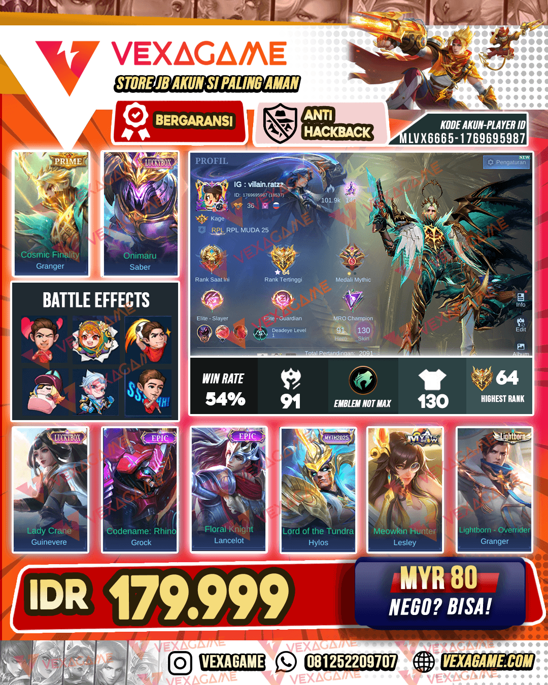 Granger Prime | Saber Luckybox | Guinevere Luckybox
