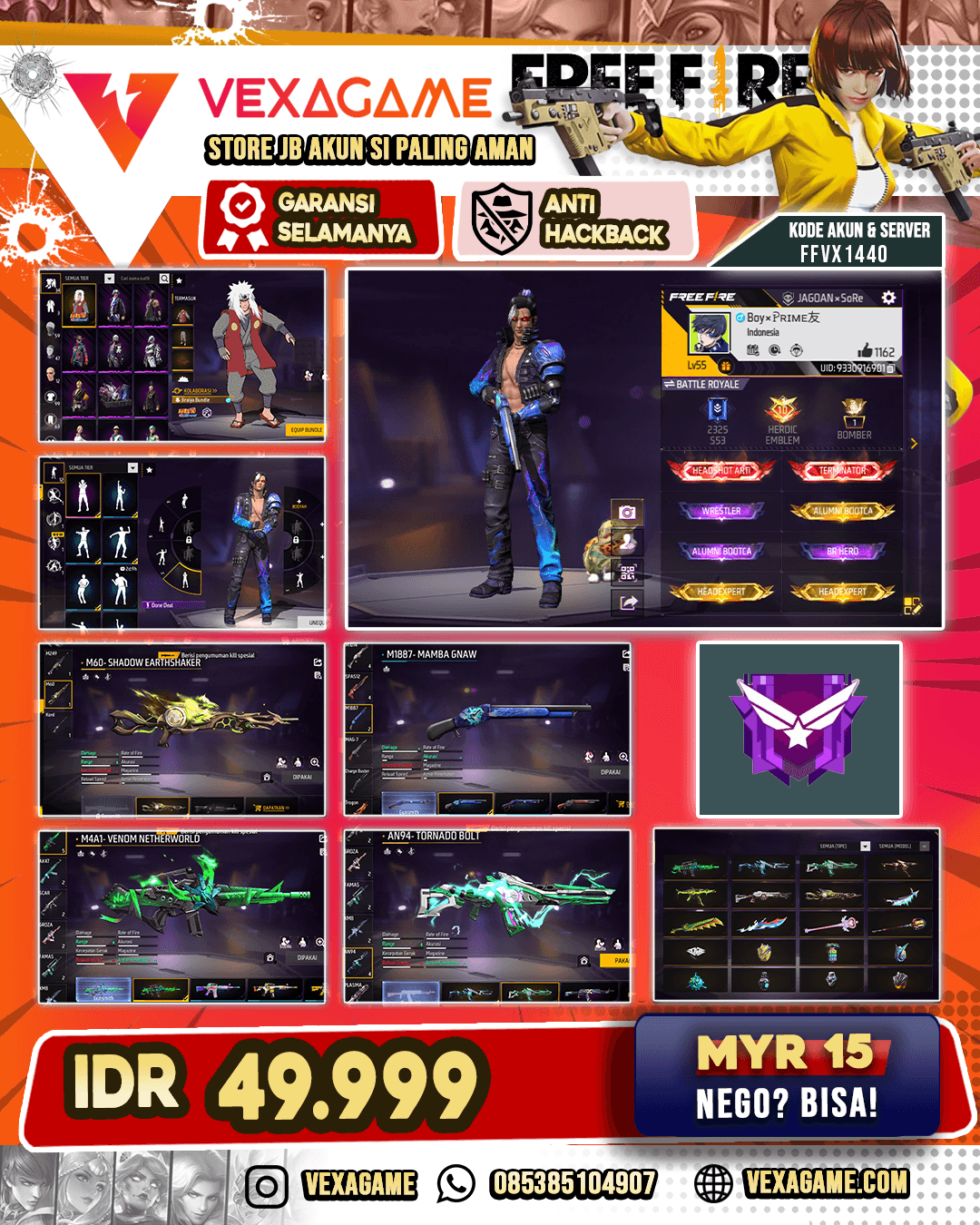 SG MAMBA x PELURU SUCI | AN94 INUBATOR | VAULT OTW 100