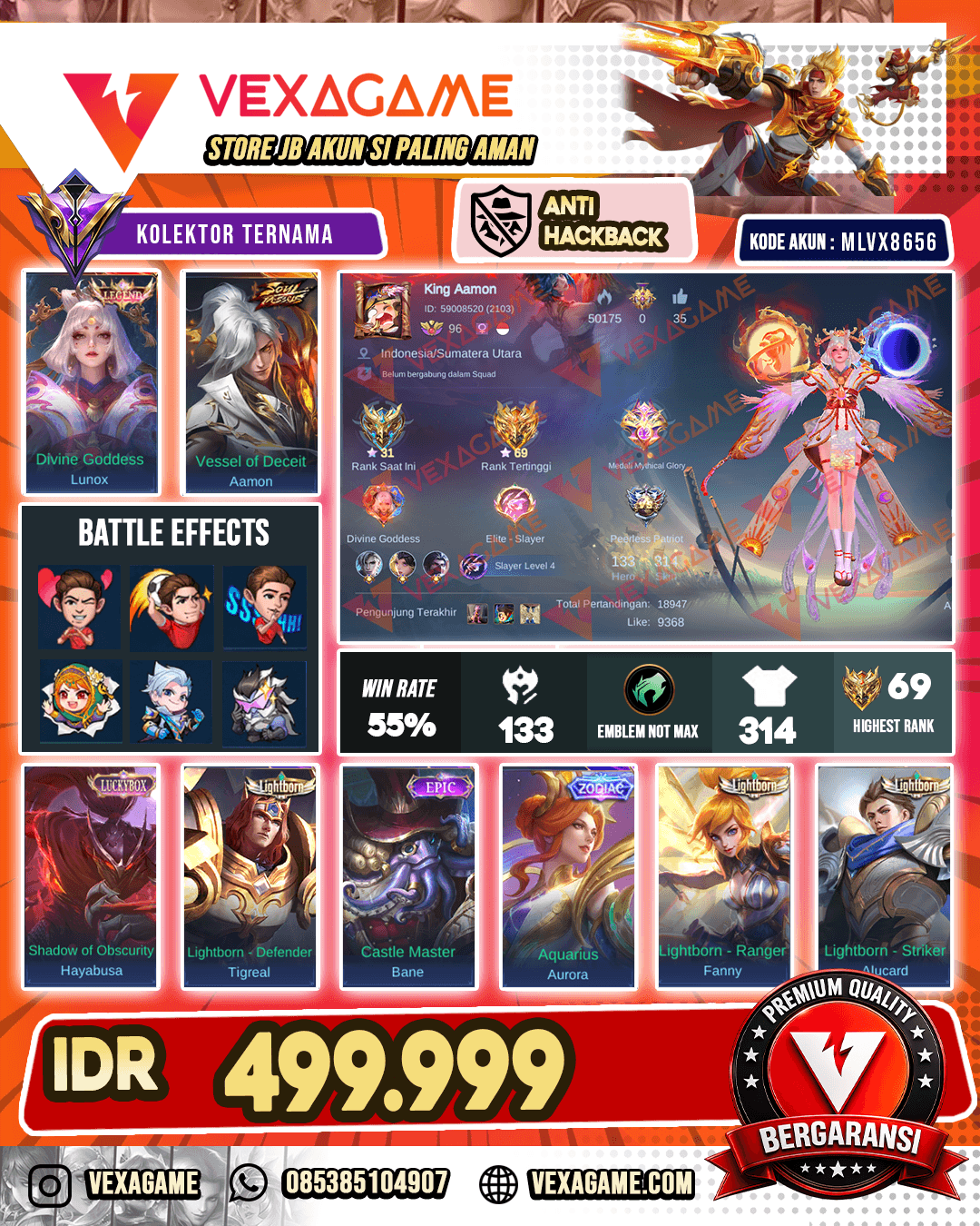 Lunox Legend | Aamon Soul Vessel | Hayabusa Luckybox