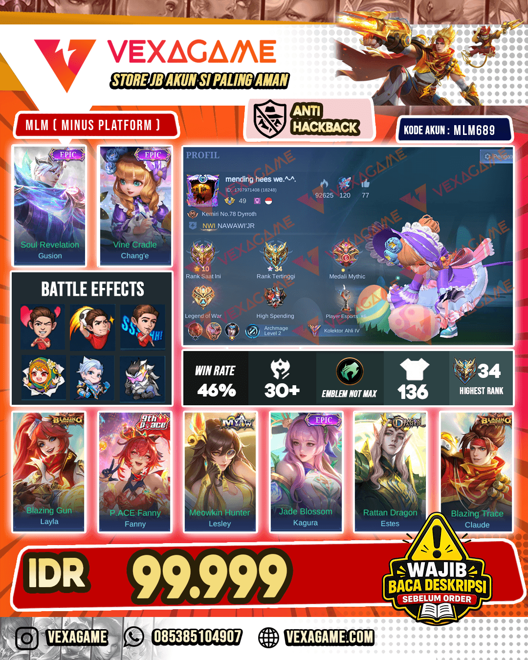 Change Epic | Gusion Epic