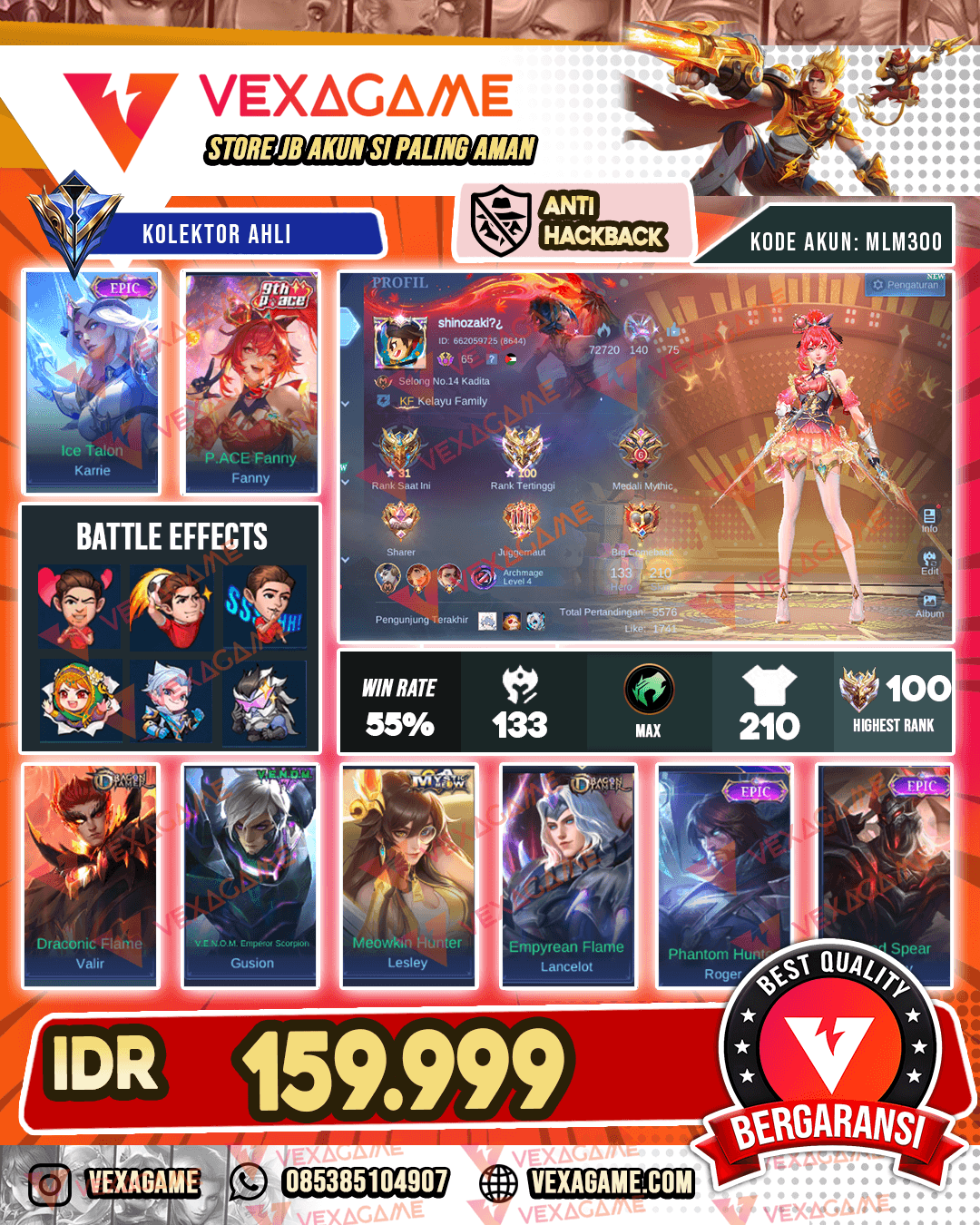 Fanny Pace | Karrie Epic | Emblem Hero Max | Ex IMO
