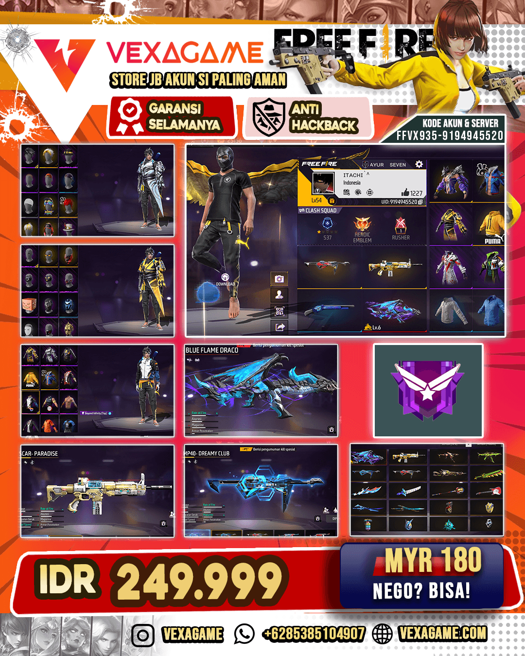 1 EVO OTW MAX | SG MAMBA | VAULT OTW 100