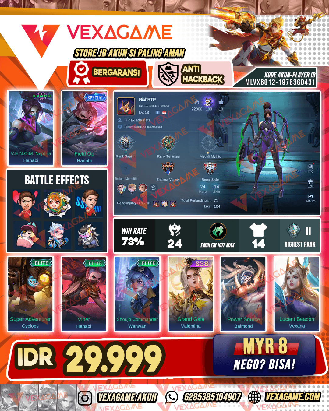 Akun Murah Bangettt!!!!