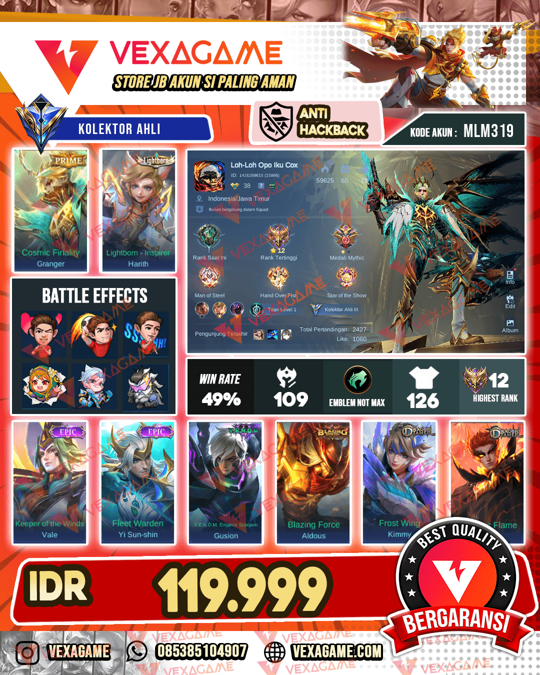 Granger PRIME X Harith Lightborn