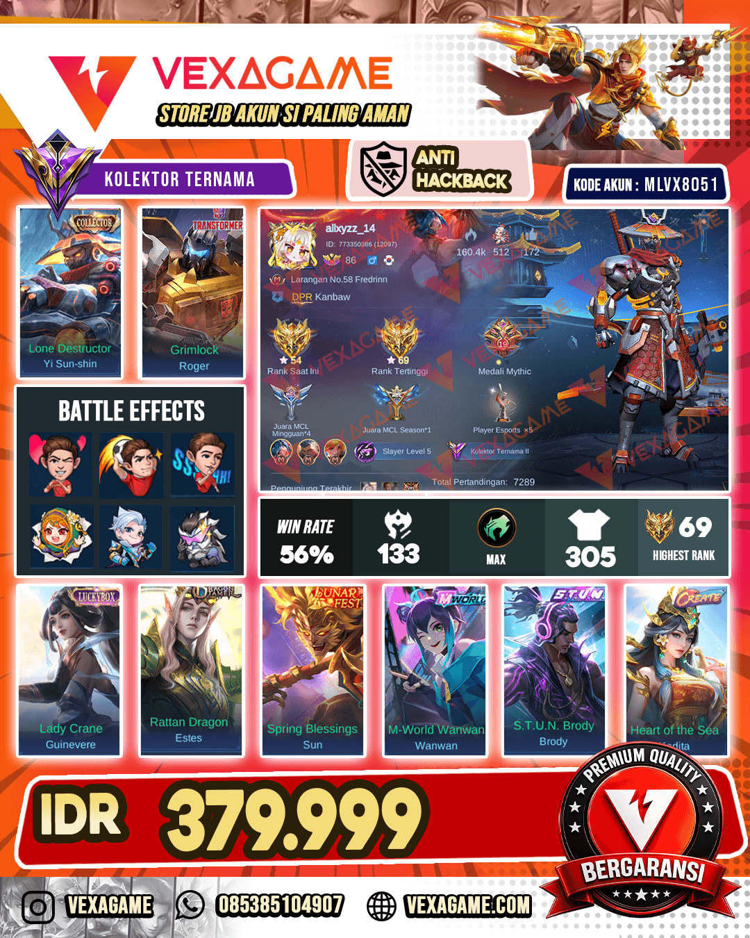 Yss Collector | Roger Transformers | Guinever Luckybox
