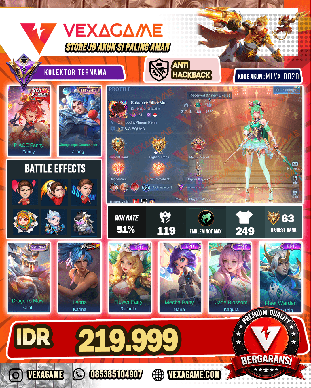 Fanny P Ace | Zilong Luckybox