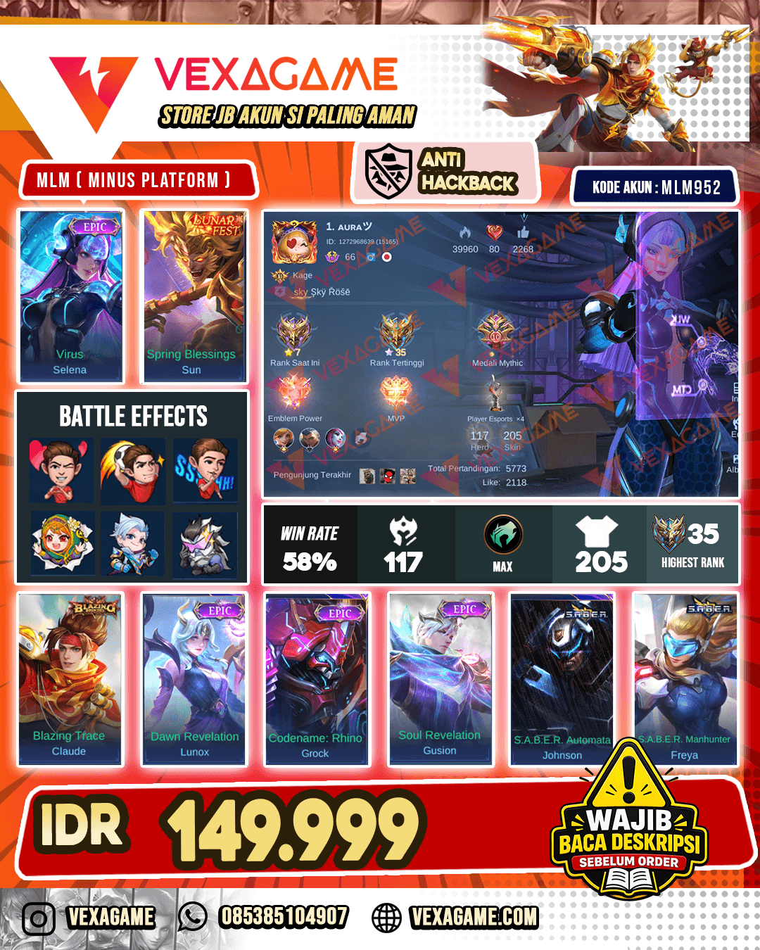 Selena Epic | Sun Lunar Recall Zeus