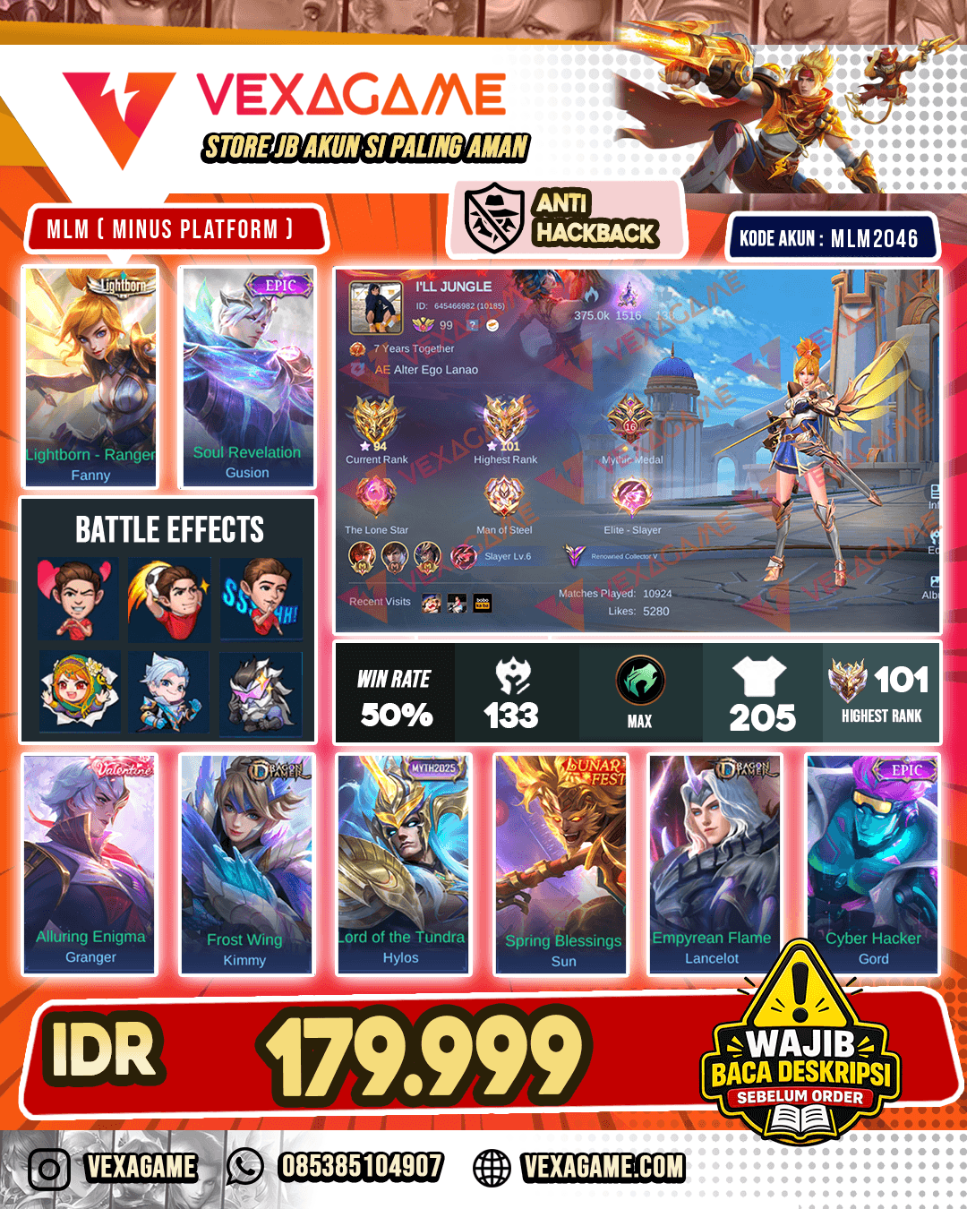 Fanny Lightborn | Gusion Epic| Ex Immortal