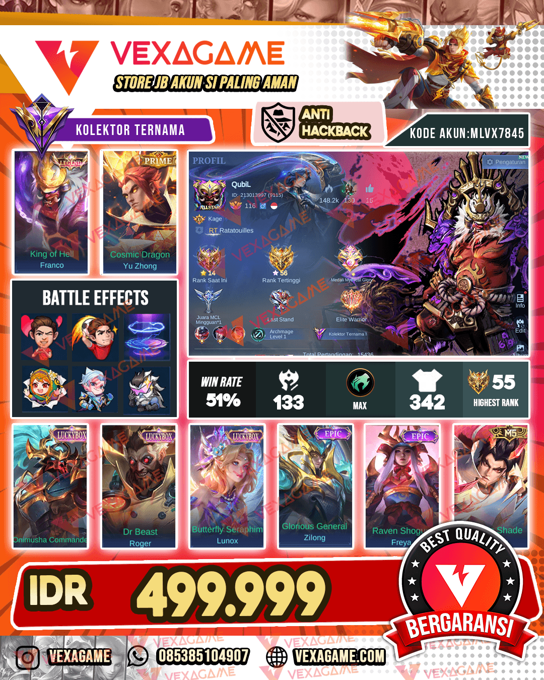 Franco Legend X Yu Zhong PRIME | 3 Luckybox | Recall Tas Tas