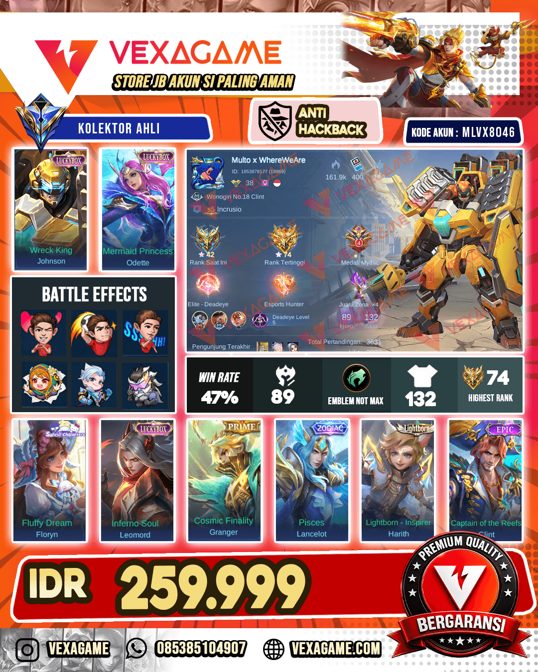 Jhonson Luckybox | Odete Luckybox