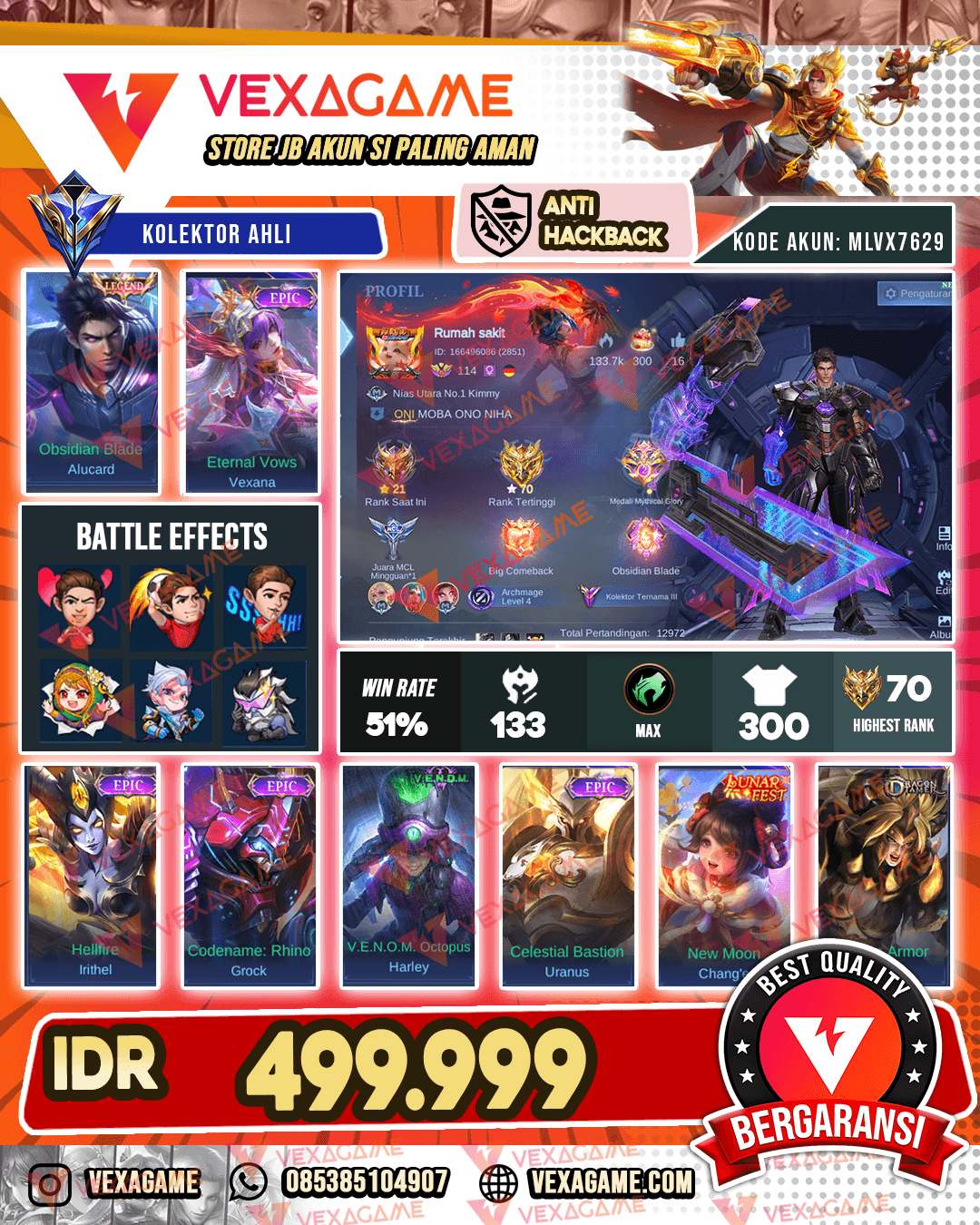 Alucard Legend | Emblem + Hero MAX
