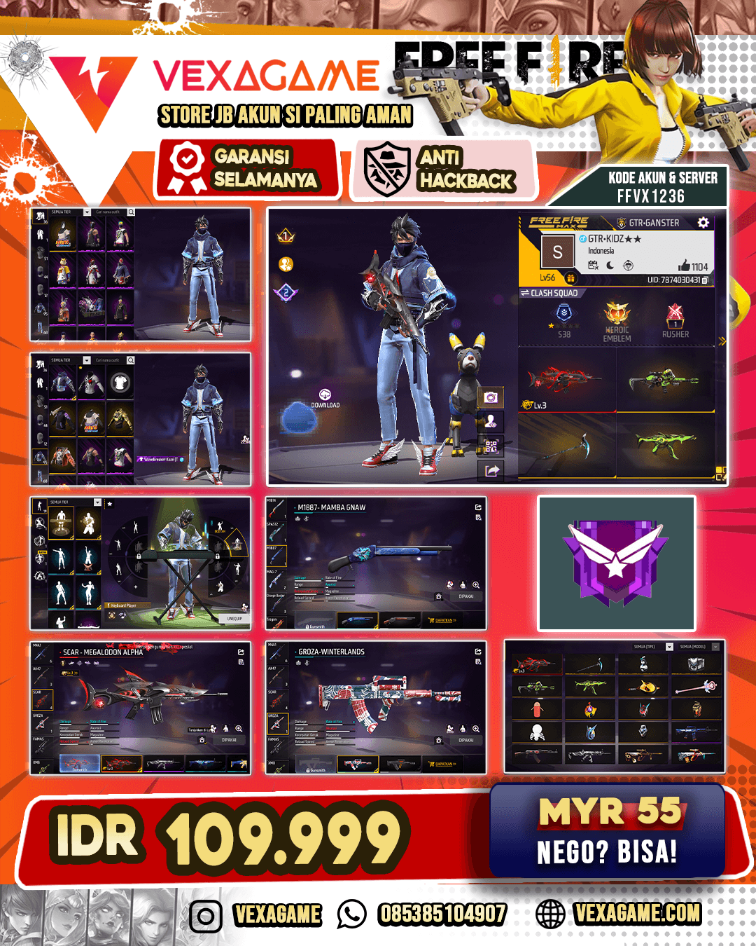 Scar Megalodon | Groza Winterlends | SG Mamba | Vault OTW 100