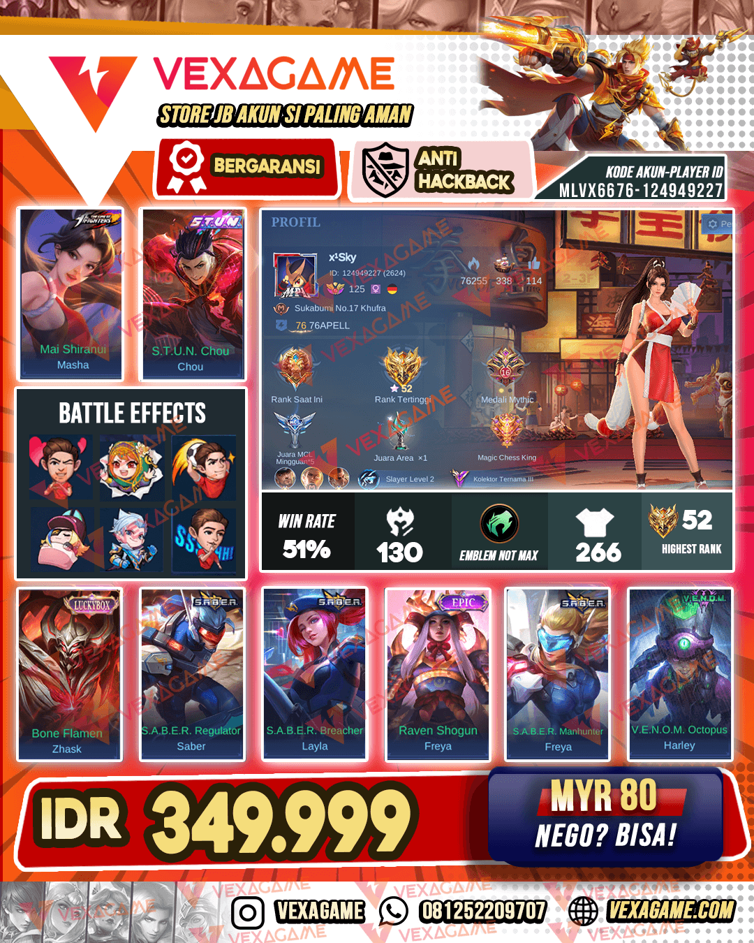 Masha KOF | Chou Stun | Zhask Luckybox