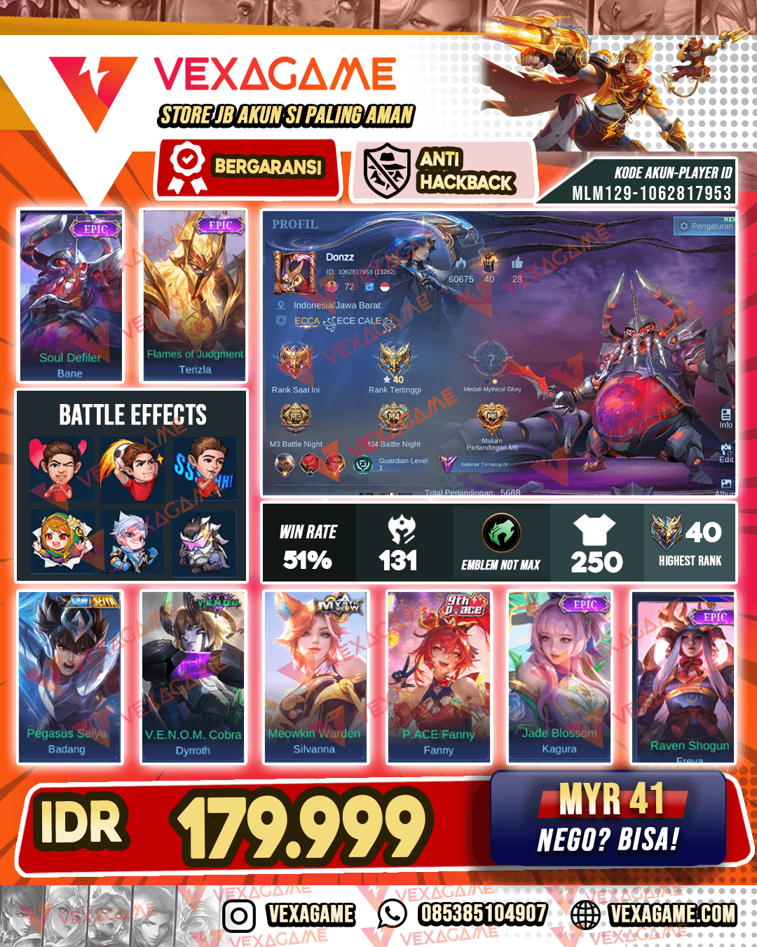 Bane Epic | Terizla Epic | Badang Saint Saiya