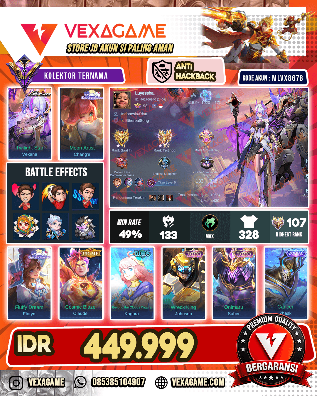 Vexana Aspirants | Kagura Clouds | Change Sunrio