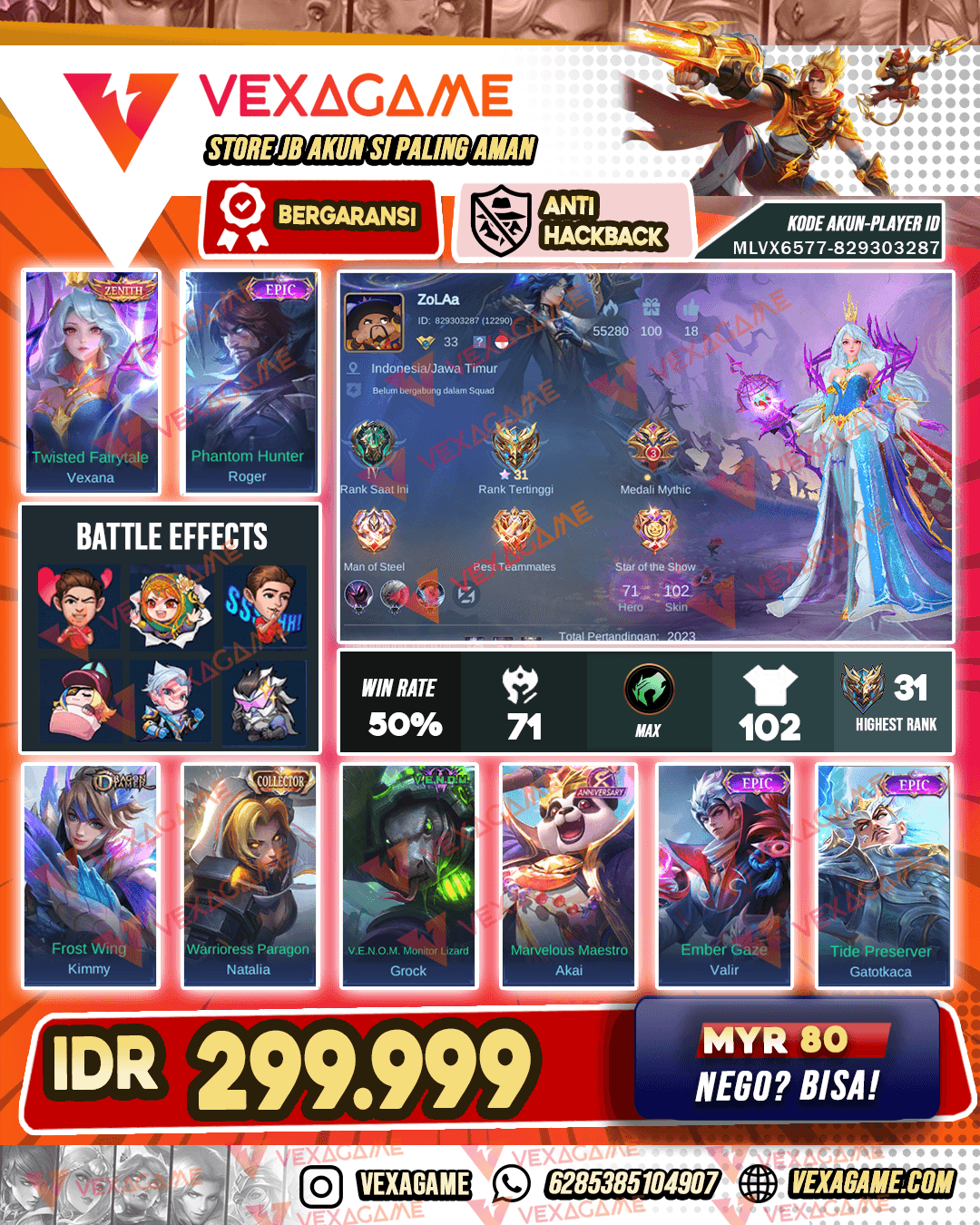 Vexana Zenith | Roger Epic