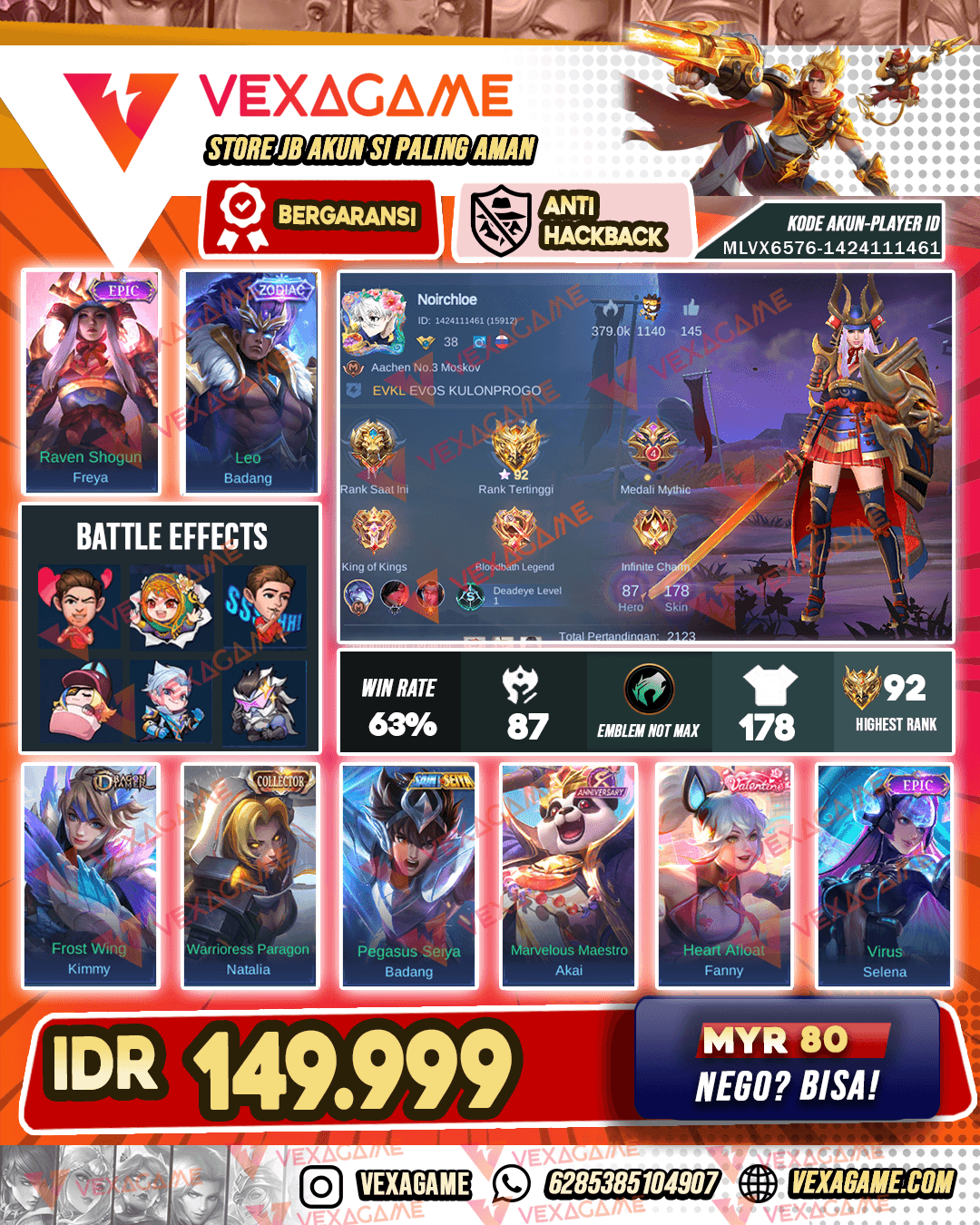Freya Epic | Badang Zodiac |